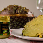 panettone pistacchio e fetta spalmata