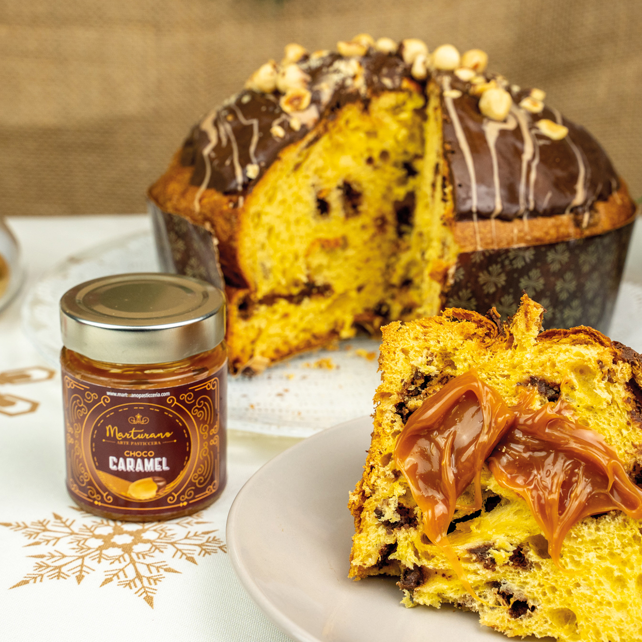 panettone caramello e cioccolato