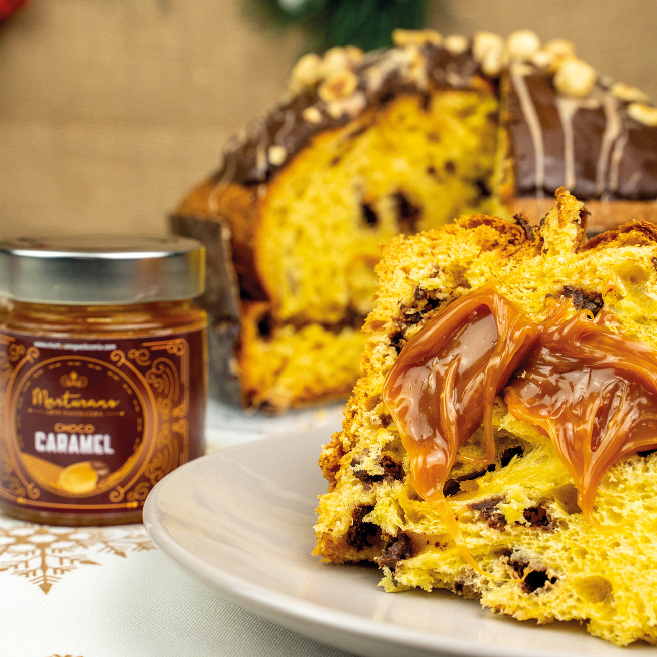 panettone caramello e cioccolato