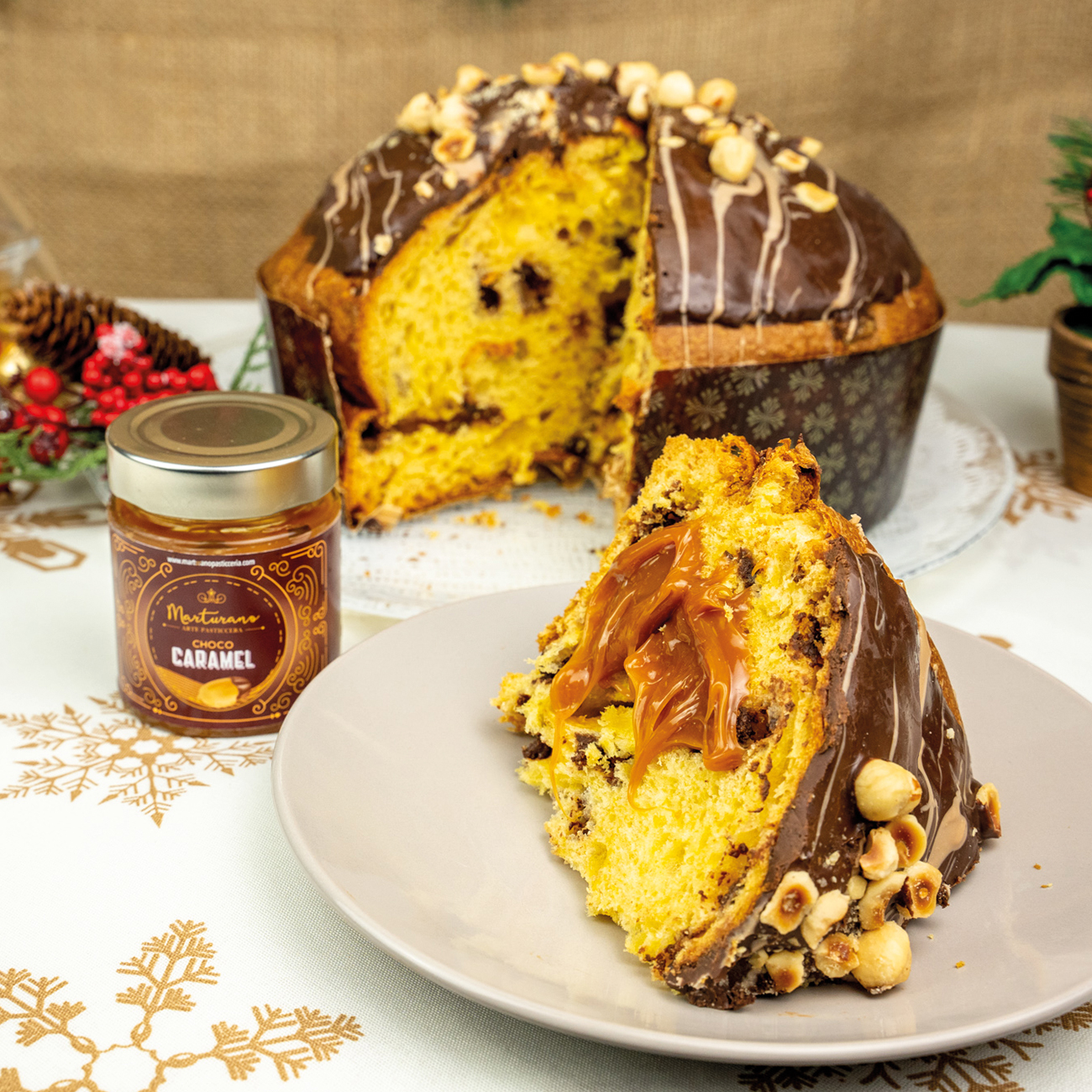 panettone caramello e cioccolato